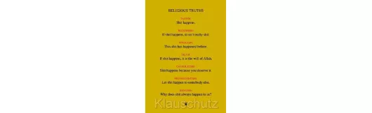 Postkarte Spirituelles - Religious Truths