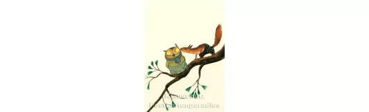 Eichhörnchen | Postkarte Wolf Erlbruch