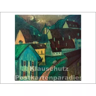 Postkartenbuch mit 15 Kunstpostkarten - Marianne von Werefkin - Abend in Murnau