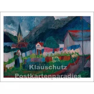 Postkartenbuch mit 15 Kunstpostkarten - Marianne von Werefkin - Im Dorf