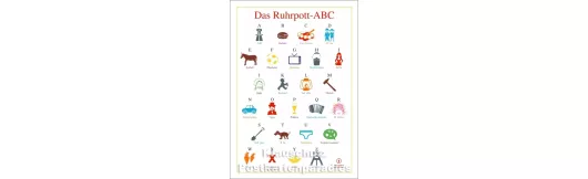Das Ruhrpott-ABC | Cityproducts Postkarte
