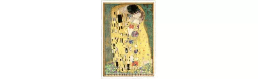 Gustav Klimt - Der Kuss | Kunst Glitterkarte