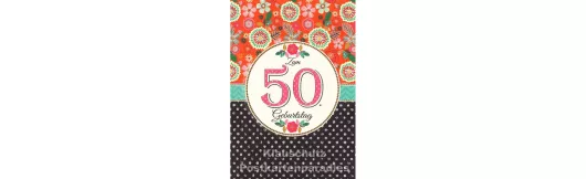 Runder Geburtstag - 50 | Doppelkarte