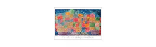 Bunte Landschaft -  Paul Klee | Taurus Kunst Postkarte