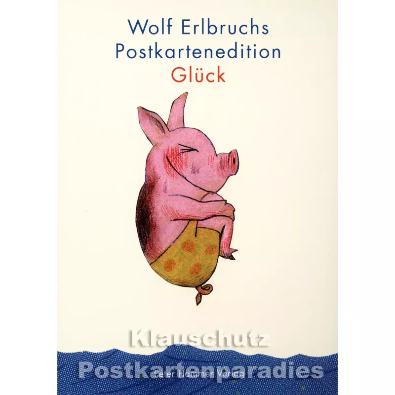 Wolf Erlbruch Postkartenbuch 'Glück' - Titelbild