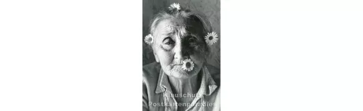 Flower Power | Taurus Postkarte  s/w