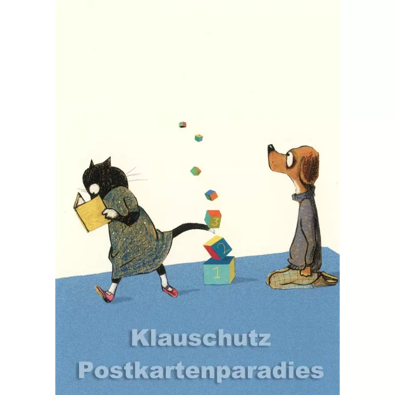 Klötzchenturm | Postkarte von Wolf Erlbruch aus dem Peter-Hammer-Verlag