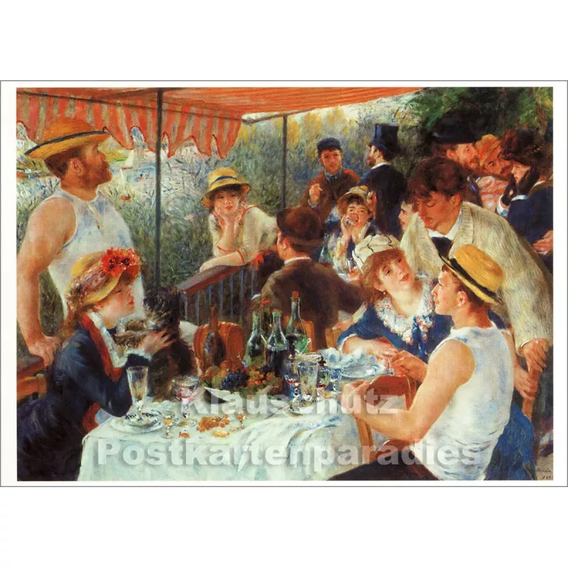 Taurus Kunst Doppelkarte | Pierre Auguste Renoir | Frühstück der Ruderer