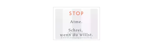 Stop - Atme| Rabenmütter Postkarte