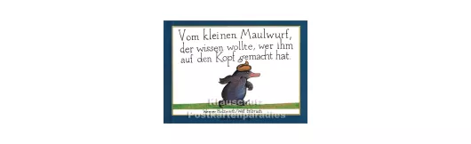 Kinderbuch 'Vom kleinen Maulwurf ...' von Wolf Erlbruch aus dem Peter-Hammer-Verlag - Vorderansicht