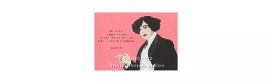 Colette | Holzschliffpappe Postkarten Zitat