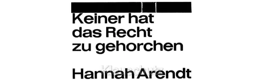 Postkarten Zitate - Hannah Arendt