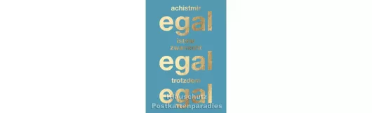 Ist mir egal | Cityproducts Postkarte