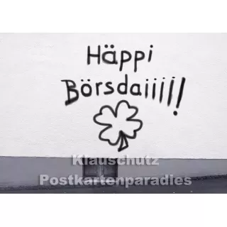 Foto Postkarte zum Geburtstag mit Graffiti - Häppi Börsdaiiii