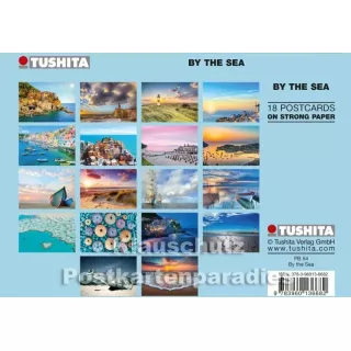 Tushita Postkartenbuch - Am Meer | Rückseite mit Übersicht der Postkarten
