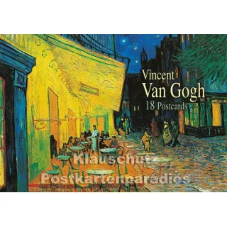Tushita Postkartenbuch - Vincent van Gogh | Titelbild mit berühmten Pariser Cafébild