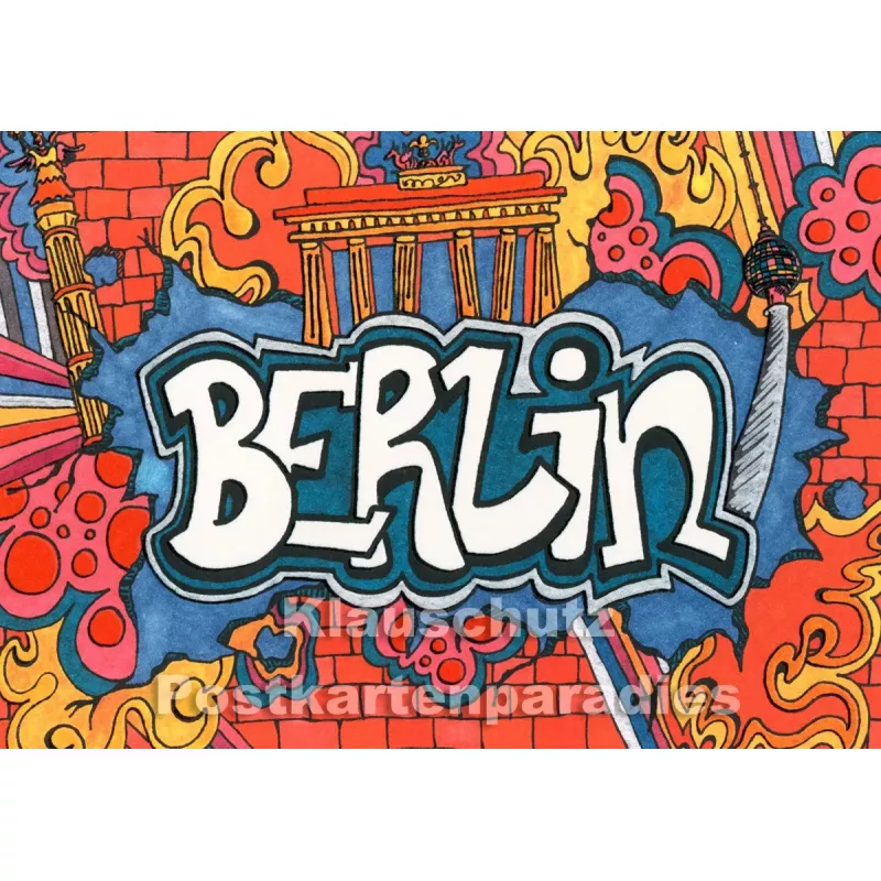 Berlin Graffiti | SkoKo Postkarte