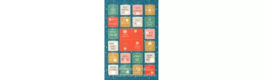 Zahlenrätsel | Postkarten Adventskalender | Taurus