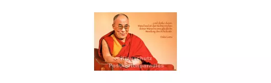 Dalai Lama - Schicksal | Postkarte spirituell