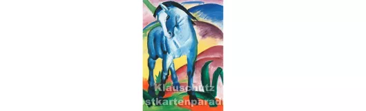 Franz Marc - Blaues Pferd I - Kunstpostkarte