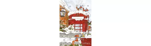 Tilda Weihnachtspost - Rannenberg Adventskalender Doppelkarte