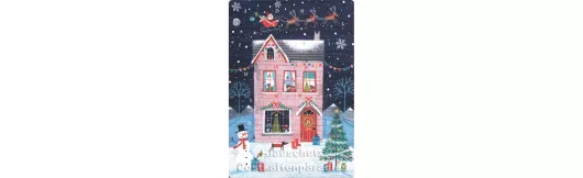 Weihnachtliches Haus | XXL Aufstell Adventskalender