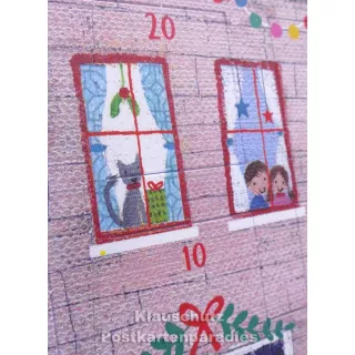 Weihnachtliches Haus - Up-Cards Aufstell Adventskalender von Taurus - Detailansicht