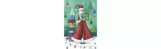 Weihnachtsfrau| Postkarten Adventskalender | Taurus