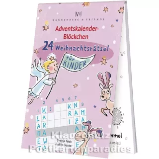Rannenberg Adventskalender Blöckchen - 24 Weihnachtsrätsel