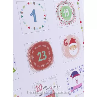 Weihnachtliche Motive - Up-Cards Aufstell Adventskalender von Taurus - Detailansicht