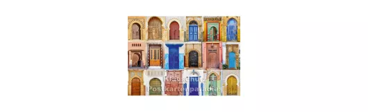 Marokkanische Türen | Postkartenparadies Postkarte