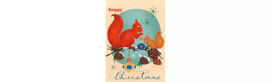 Eichhörnchen Christmas | Bizarr Weihnachtskarte