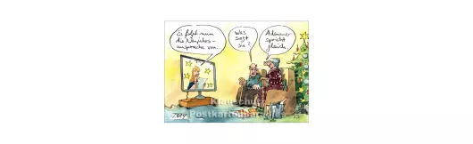 Neujahrsansprache Adenauer | Gaymann Weihnachtskarte