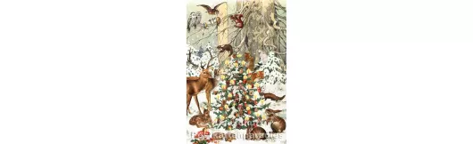 Tiere im Wald | ActeTre Doppelkarte Weihnachten