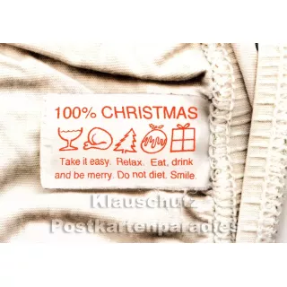 100% Christmas Foto Weihnachtskarte