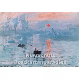 Kunstkarte von Claude Monet - Impression, soleil levant / Sonnenaufgang (1872)
