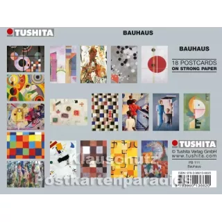 Tushita Kunst Postkartenbuch mit 18 Postkarten aus dem Bauhaus - Rückseite