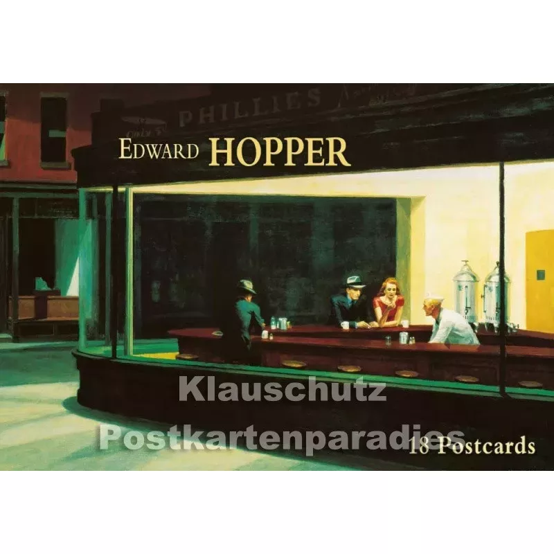 Tushita Kunst Postkartenbuch Edward Hopper mit 18 Postkarten