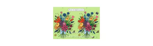 Blumenstrauß - 8 Unterschiede | SkoKo Postkarte