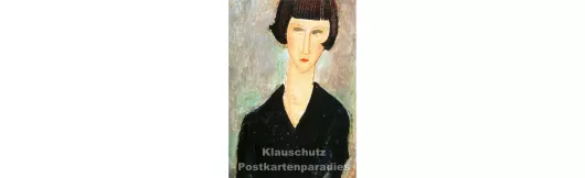 Robe noire - Modigliani | Kunstpostkarte