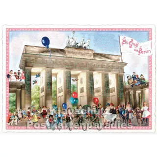 Gruß aus Berlin - Brandenburger Tor | Edition Tausendschön Postkarte