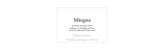 Mangata | Wortschatz Postkarte