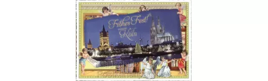 Weihnachtskarte - Frohes Fest Köln