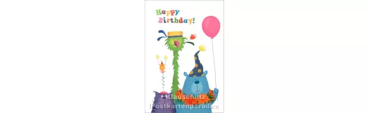 Happy Birthday | Lustige Tiere Geburtstagskarte