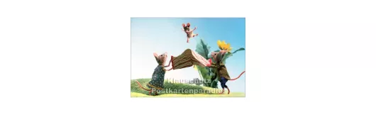 Kinder Postkarte - Mäuse - Family Fun