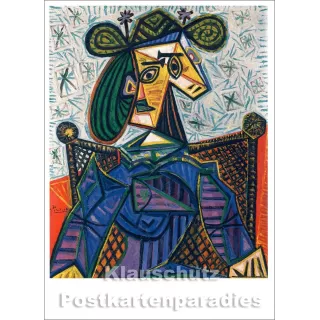Kunst Postkarte | Pable Picasso - Femme assise dans un fauteuil