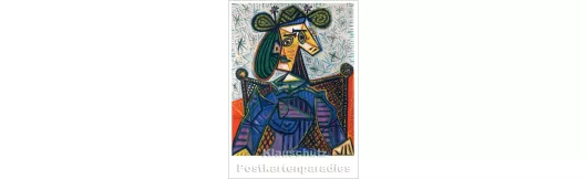 Pablo Picasso - Femme assise | Kunst Postkarte