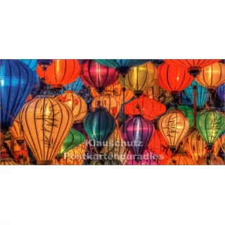 Panorama Foto Postkarte von Tushita | Vietnamesische Lampen