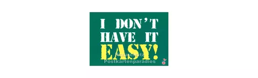 Have It Easy | DEnglish Postkarte