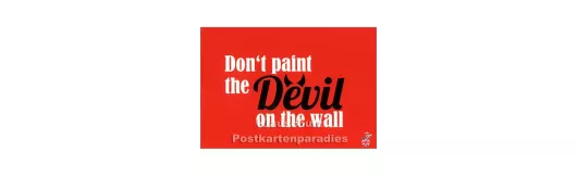 The Devil on the Wall | DEnglish Postkarte